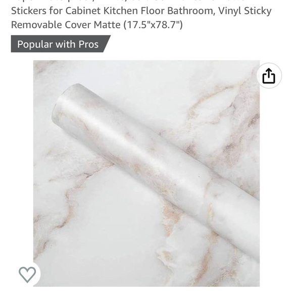 NWT, Thick Faux Marble Adhesive Paper by Homein - Picture 5 of 5